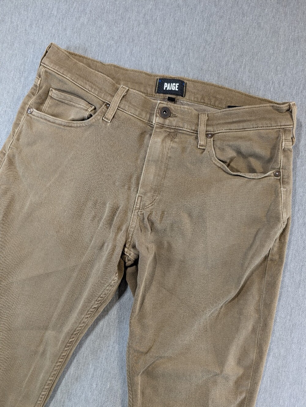 Paige Lennox Chino Pants Men's 33 Chestnut Brown